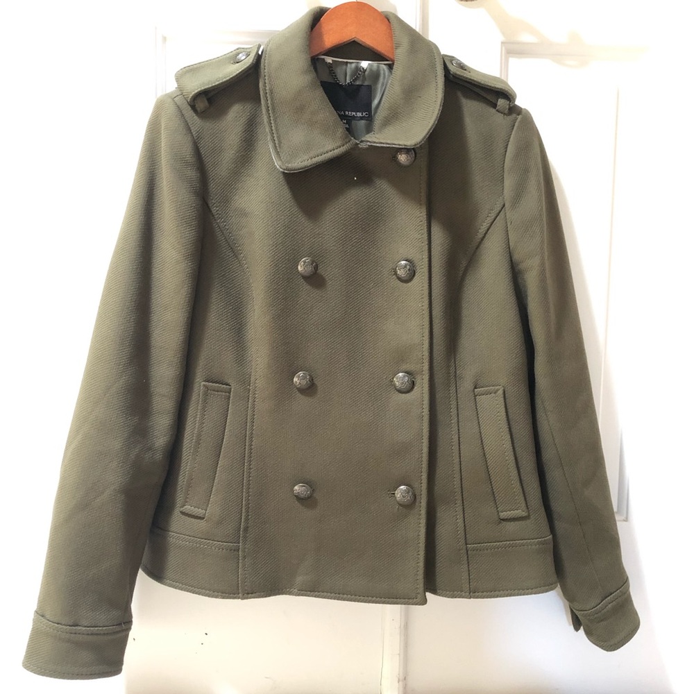 Olive green buttoned Banana Republic Blazer